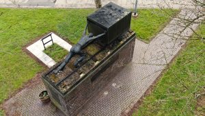Coal mining monument in Silverdale