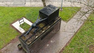 Aerial view of Miners Monument