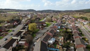 View of Silverdale from above the miners monument