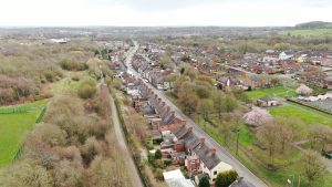 View of Silverdale Village from near St Lukes Church