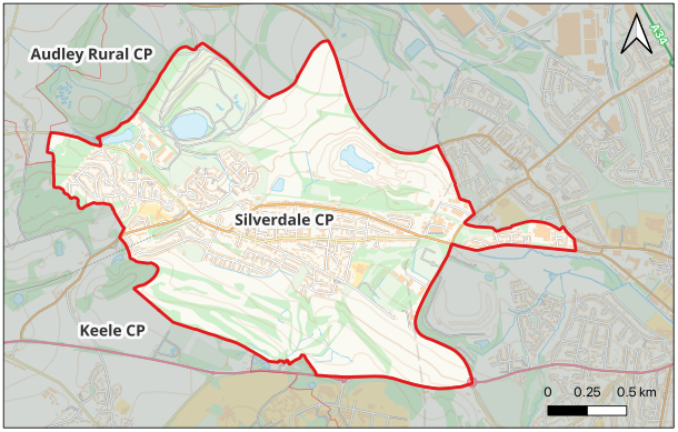 Map showing the Neighourhood Plan area.